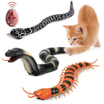Интеллектуальная Сенсорная Интерактивная Игрушка для Кошек-Змей Автоматическая Электронная Игра-Дразнилка Для Кошек-Змей USB Перезаряжаемая Сенсорная Игрушка Для домашних животных-Котенок Собака