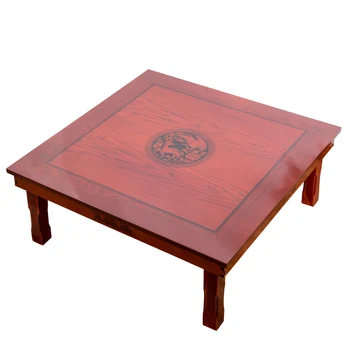 Квадратный 80x80 см Корейский Напольный столик Со Складными Ножками, Роскошная Антикварная Мебель для дома, Обеденный Традиционный Корейский Низкий столик