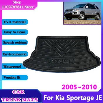 Коврик для хранения в багажнике автомобиля Kia Sportage Аксессуары JE KM 2005 ~ 2010 Материал EVA Водонепроницаемый, легко моющийся, Противоскользящие коврики для багажника
