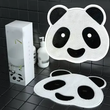 Коврики для душа в форме милой панды, нескользящие всасывающие силиконовые накладки для мытья ног для ванной комнаты Home Hotel T7U2