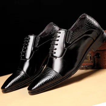 кожаная обувь мужская деловая стильная удобная мужская официальная обувь для джентльменов 2021