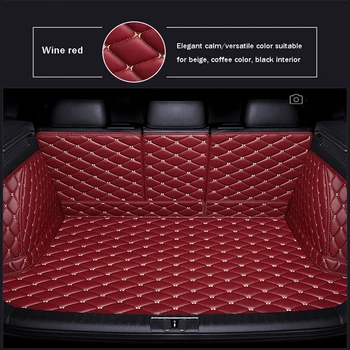 кожаный коврик для багажника с полным покрытием для Land Rover Всех моделей Rover Range Evoque Sport Freelander Discovery 3 4 для стайлинга автомобилей