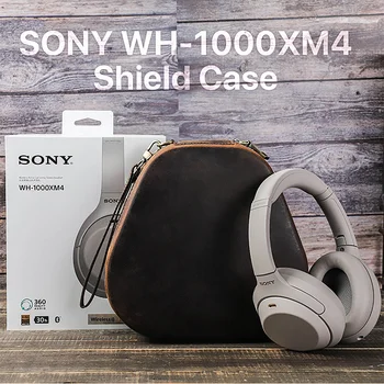 Кожаный Чехол Shield Case Crazy Horse из воловьей кожи, сумка для хранения гарнитуры Sony WH-1000XM4