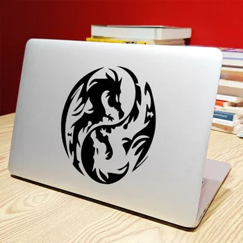 Креативная Виниловая Наклейка Yin Yang Dragon для ноутбука Macbook Decal Pro 14 16 Air 13 Retina 12 15 Дюймов Mac Cover Skin для ноутбука Декор