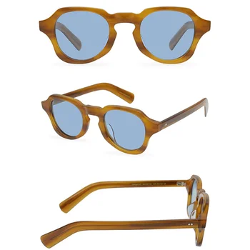 Легкие Оптические Ацетатные Солнцезащитные очки Ручной Работы Классического Дизайна Для Женщин И Мужчин с Защитой от UV400 с Чехлом Oculos LEMTOSH 533