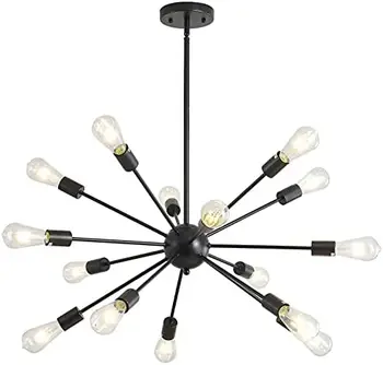 Люстры Sputnik с 15 лампами, современный потолочный светильник с напольным креплением, промышленные ретро подвесные светильники для кухни, гостиной R