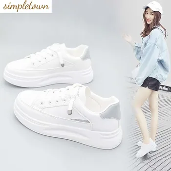 Маленькие Белые туфли, спортивная обувь для женщин, Весна/лето 2023, Нескользящая, прочная, повседневная и универсальная корейская обувь для женщин