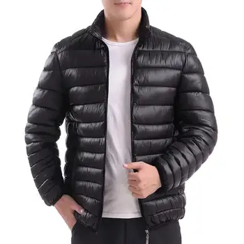 Мужская куртка с хлопковой подкладкой, короткое пальто, легкая теплая осенне-зимняя пуховая куртка с хлопковой подкладкой, мужское пальто