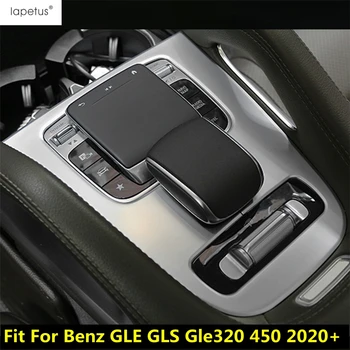 Накладка Панели Центрального управления Переключением Передач Для Mercedes-Benz GLE GLS Gle320 450 2020 2021 Аксессуары Из Углеродного Волокна ABS Для Интерьера