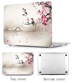 Новый Жесткий чехол для ноутбука с Рисунком 2021 года, чехол для клавиатуры Apple MacBook Air 11 12 13 14 15 16,1 дюймов Pro Retina Touch Bar