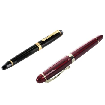 Перьевая ручка Jinhao 450 черная с золотым широким пером с перьевой ручкой X450 18 КГР 0,7 мм красного цвета