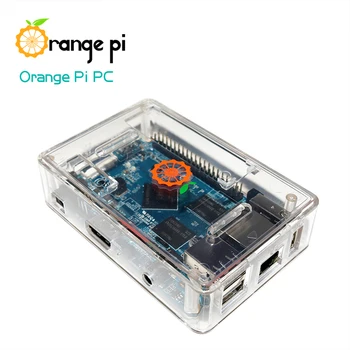 ПК Orange Pi + прозрачный корпус из АБС-пластика + блок питания, поддерживаемые Android, Ubuntu, Debian с открытым исходным кодом, одноплатный