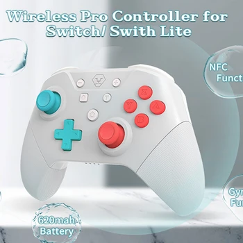 Поддержка беспроводного контроллера Bluetooth NFC Turbo Gamepad для Nintendo Switch Pro NS Lite PC, 3D-джойстики, геймпад с 6 осями