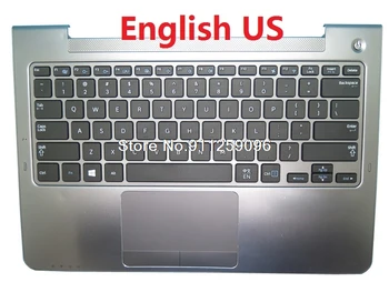Подставка для рук и клавиатура для ноутбука Samsung NP530U3B 530U3B Корейский KR Английский US BA75-04055L BA75-04008B С Динамиком сенсорной панели Новый