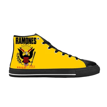 Популярная панк-рок-группа, певец Ramone Seal Eagle, Повседневная тканевая обувь с высоким берцем, Удобные дышащие мужские И женские кроссовки с 3D принтом