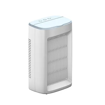 Портативный Вентилятор-охладитель воздуха Mini USB Air Conditioner Настольный вентилятор воздушного охлаждения, Увлажнитель, Очиститель Для офиса, Спальни