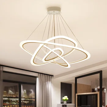 Постмодернистская Люстра, креативная лампа в скандинавском стиле для Столовой, Простая современная лампа для демонстрационного зала Магазина одежды, Круглая лампа для гостиной