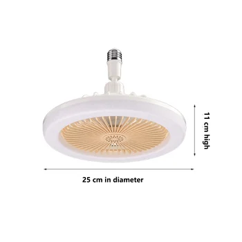 Потолочный вентилятор E27 с подсветкой, закрытый светильник с низким освещением, электрический держатель лампы для подвеса вентилятора (кремовый цвет)