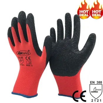 Промышленные перчатки для рук с резиновым латексным покрытием NMSafety купить онлайн использование для садоводства