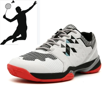 Профессиональная обувь для бадминтона, мужская дышащая обувь для тренировок по бадминтону, Удобные нескользящие теннисные туфли, волейбольные кроссовки, мужские
