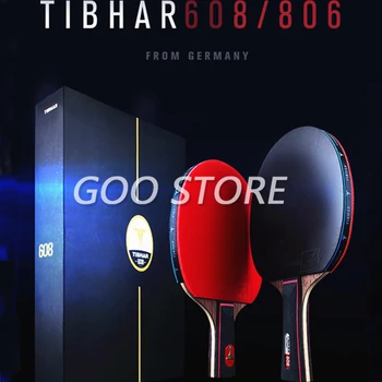 Ракетка для настольного тенниса TIBHAR 806/608, Липкие резиновые пупырышки, профессиональная высококачественная оригинальная ракетка TIBHAR для пинг-понга