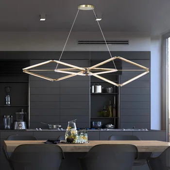 Роскошная светодиодная люстра в скандинавском стиле для столовой, современный минималистичный интерьер гостиной, люстра Накадзима, освещение