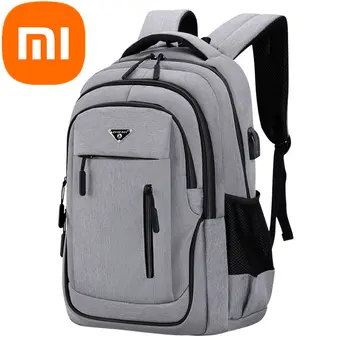 Рюкзак Xiaomi, мужская деловая сумка для компьютера с аккумулятором USB Большой емкости, рюкзак для отдыха, студенческая сумка