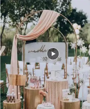 Свадебное украшение для сцены, фоновая рамка для вечеринки, свадебная железная цветочная рамка, металлическая цветочная арка