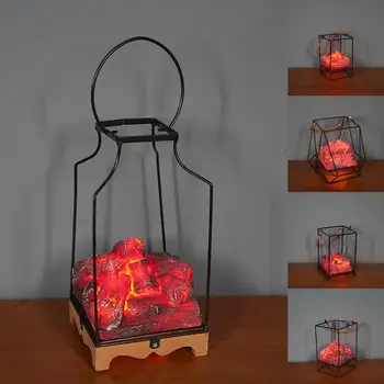 Светодиодный светильник на углях для Хэллоуина, портативная безрисковая Рождественская декоративная лампа, прочный безопасный ночник, украшение для домашней вечеринки