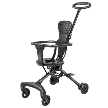 Складная коляска для путешествий, Портативная, легкая, Удобная, с возможностью поворота на 360 градусов, Реверсивная, Безопасная для детей, Товары