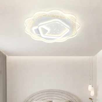 Современные светодиодные потолочные светильники белого цвета Для спальни, кабинета, коридора, фойе, столовой, Светильник для домашнего декора, внутреннее освещение 110 В 220 В