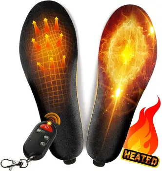 Стельки Для Обуви с подогревом 3,7 В 2000 мАч USB Аккумуляторная Батарея с Дистанционным Управлением Моющаяся Электрическая Вставка Для теплой Обуви Режущая Накладка