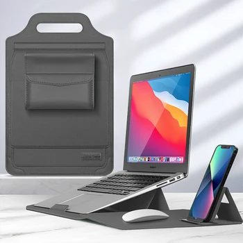 Сумка Для ноутбука С Подставкой Для MacBook Air Pro 13 14 15 16 2021, Сумка-Клатч Для ноутбука Huawei HP ASUS 13,3 15,6 Дюймов