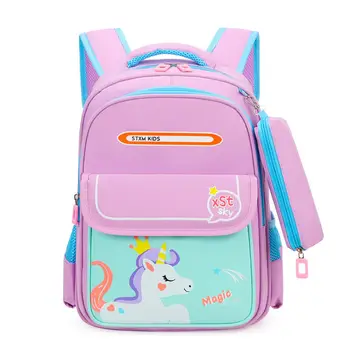 Сумки для начальной школы для девочек, Студенческий рюкзак для мальчиков, Детская Сумка для книг с милым рисунком из детского сада