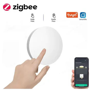 Умный Переключатель сцены с кнопкой ZigBee, Интеллектуальная связь, Умный переключатель, Автоматизация на батарейках, работа с устройствами Smart Life Zigbee