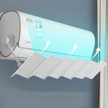 Универсальный складной дефлектор кондиционера, Регулируемый Складной ветрозащитный экран на лобовом стекле против прямого обдува ветром