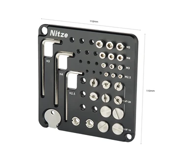 Установочный винт для инструментов Nitze Camera и шестигранная пластина для хранения винтов 1/4 