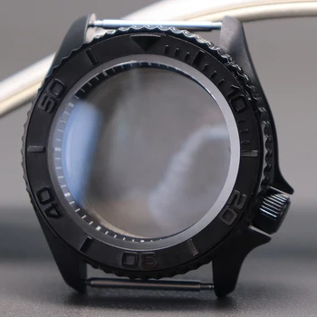 Черные 42,5 мм Мужские Корпуса для часов из нержавеющей стали Mod skx skx007 Запчасти Для Seiko nh34 nh35 nh36/38 Механизмы 28,5 мм Циферблат Водонепроницаемый