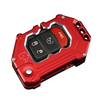 Чехол для ключей автомобиля Keyless Remote Shell для Jeep Wrangler JL 2018-2020 LANTSUN JL1266