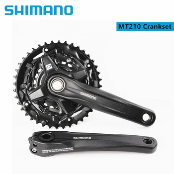Шатун для горного велосипеда Shimano Alivio MT210 из 2 частей 170 мм 44-32-22 Т 3x9 скоростей MTB с Нижним кронштейном MT500