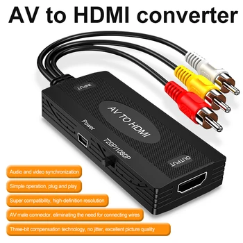 Широкая совместимость аудиоконвертера Отличная синхронизация аудио и видео Конвертер HD в AV видеоадаптер