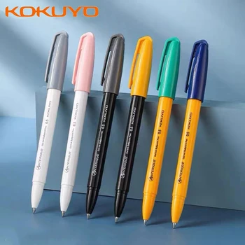 Японская Новая гелевая ручка KOKUYO ANTERIQUE прессованного типа, быстросохнущая черная ручка, студенческие письменные принадлежности 0,5 мм