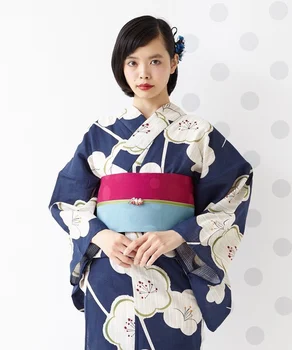 Японское кимоно для женщин в традиционном стиле, высококачественная хлопчатобумажная и льняная ткань, японский фейерверк, туристическая компания Yukata